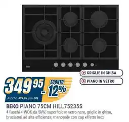Sinergy BEKO PIANO 75CM HILL75235S offerta