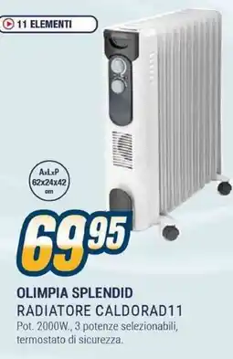 Sinergy Olimpia splendid radiatore CALDORAD11 offerta