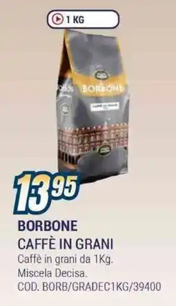 Sinergy Borbone caffè in grani offerta