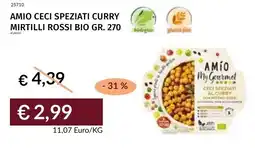 Prezzemolo e Vitale Amio ceci speziati curry mirtilli rossi bio offerta
