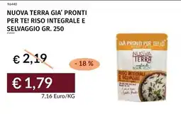 Prezzemolo e Vitale Nuova terra gia' pronti per te! riso integrale e selvaggio offerta