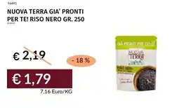 Prezzemolo e Vitale Nuova terra gia' pronti per te! riso nero offerta