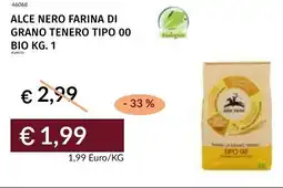 Prezzemolo e Vitale Alce nero farina di grano tenero tipo 00 bio offerta