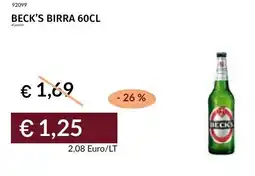 Prezzemolo e Vitale Beck's birra offerta