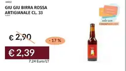 Prezzemolo e Vitale Giu giu birra rossa artigianale offerta