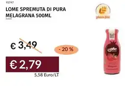 Prezzemolo e Vitale Lome spremuta di pura melagrana offerta