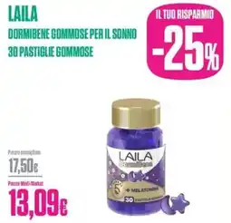 Medi-Market Laila dormibene gommose per il sonno 30 pastiglie gommose offerta