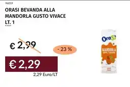 Prezzemolo e Vitale Orasi bevanda alla mandorla gusto vivace offerta