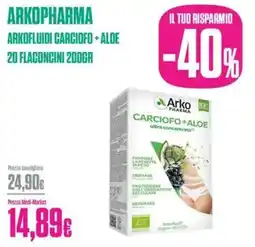 Medi-Market Arkopharma arkofluidi carciofo+alde 20 flaconcini offerta