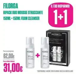 Medi-Market Filorga bipack duo mousse struccante foam cleanser offerta