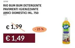 Prezzemolo e Vitale Rio bum bum detergente pavimenti igienizzante amici domestici offerta