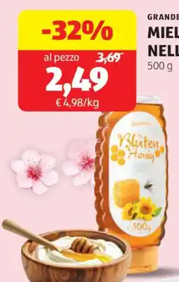 ALDI Grandessa miele millefiori nello squeezer offerta