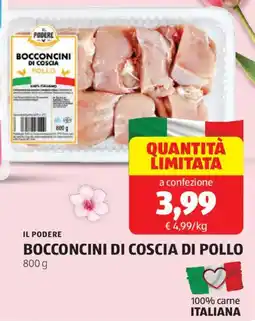 ALDI Il podere bocconcini di coscia di pollo offerta