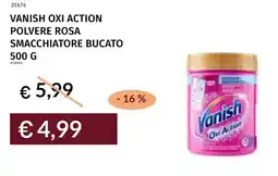 Prezzemolo e Vitale Vanish oxi action polvere rosa smacchiatore bucato offerta