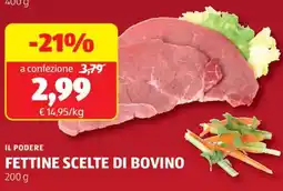 ALDI Il podere fettine scelte di bovino offerta