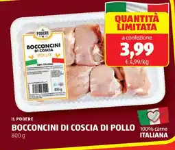 ALDI Il podere bocconcini di coscia di pollo offerta