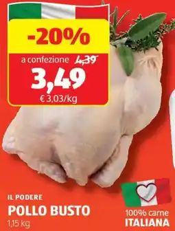 ALDI Il podere pollo busto offerta