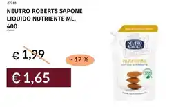 Prezzemolo e Vitale Neutro roberts sapone liquido nutriente offerta