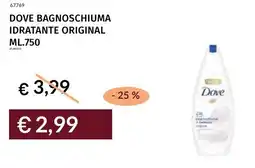 Prezzemolo e Vitale Dove bagnoschiuma idratante original offerta