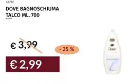 Prezzemolo e Vitale Dove bagnoschiuma talco offerta