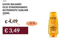 Prezzemolo e Vitale Elvive balsamo olio straordinario nutrimento sublime offerta