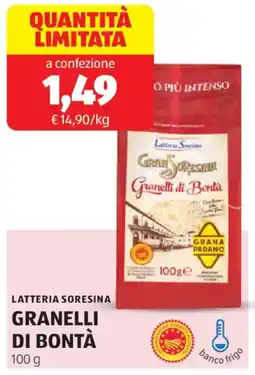 ALDI Latteria soresina granelli di bontà offerta