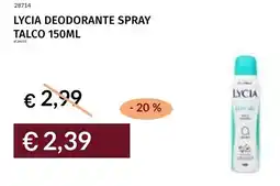 Prezzemolo e Vitale Lycia deodorante spray talco offerta