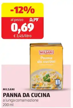 ALDI Milsani panna da cucina a lunga conservazione offerta