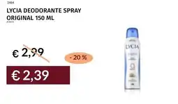 Prezzemolo e Vitale Lycia deodorante spray original offerta