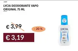 Prezzemolo e Vitale Lycia deodorante vapo original offerta