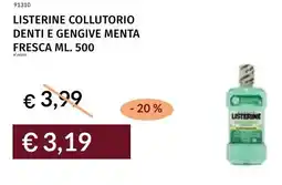 Prezzemolo e Vitale Listerine collutorio denti e gengive menta fresca offerta