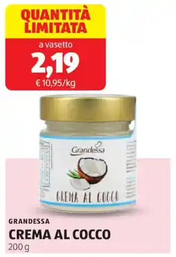 ALDI Grandessa crema al cocco offerta