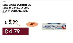 Prezzemolo e Vitale Sensodyne dentifricio sensibilita'&gengive menta delicata offerta