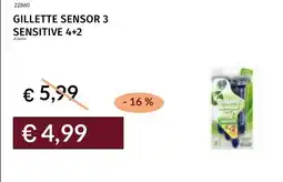 Prezzemolo e Vitale Gillette sensor 3 sensitive offerta