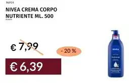 Prezzemolo e Vitale Nivea crema corpo nutriente offerta