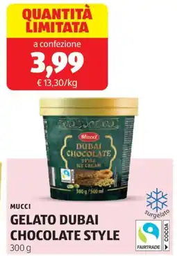 ALDI Mucci gelato dubai chocolate style offerta