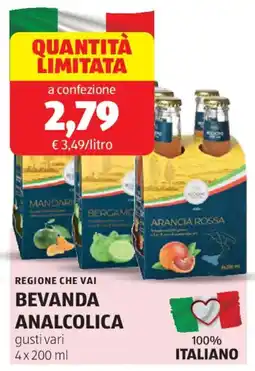 ALDI Regione che vai bevanda analcolica offerta