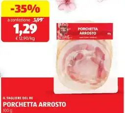 ALDI Il tagliere del re porchetta arrosto offerta