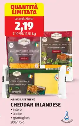 ALDI Meine kasetheke cheddar irlandese offerta