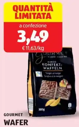 ALDI Gourmet wafer ricoperti offerta