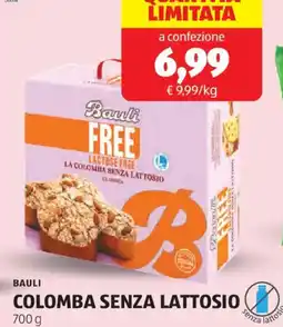 ALDI Bauli colomba senza lattosio offerta