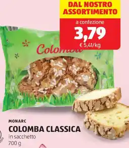 ALDI Monarc colomba classica in sacchetto offerta