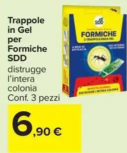 Carrefour Market Trappole in Gel per Formiche SDD offerta