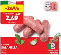 ALDI Il podere salamella di suino offerta
