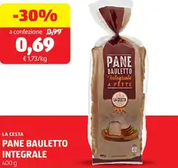 ALDI La cesta pane bauletto integrale offerta