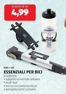 ALDI Ride + go essenziali per bici offerta