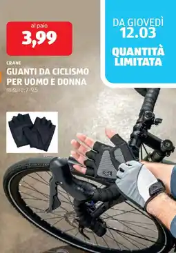 ALDI Crane guanti da ciclismo per uomo e donna offerta