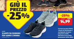 ALDI Crane scarpe da running per uomo e donna offerta