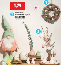 ALDI Home creation ovetti pasquali in plastica e vetro offerta