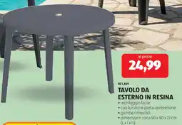 ALDI Belavi tavolo da esterno in resina offerta